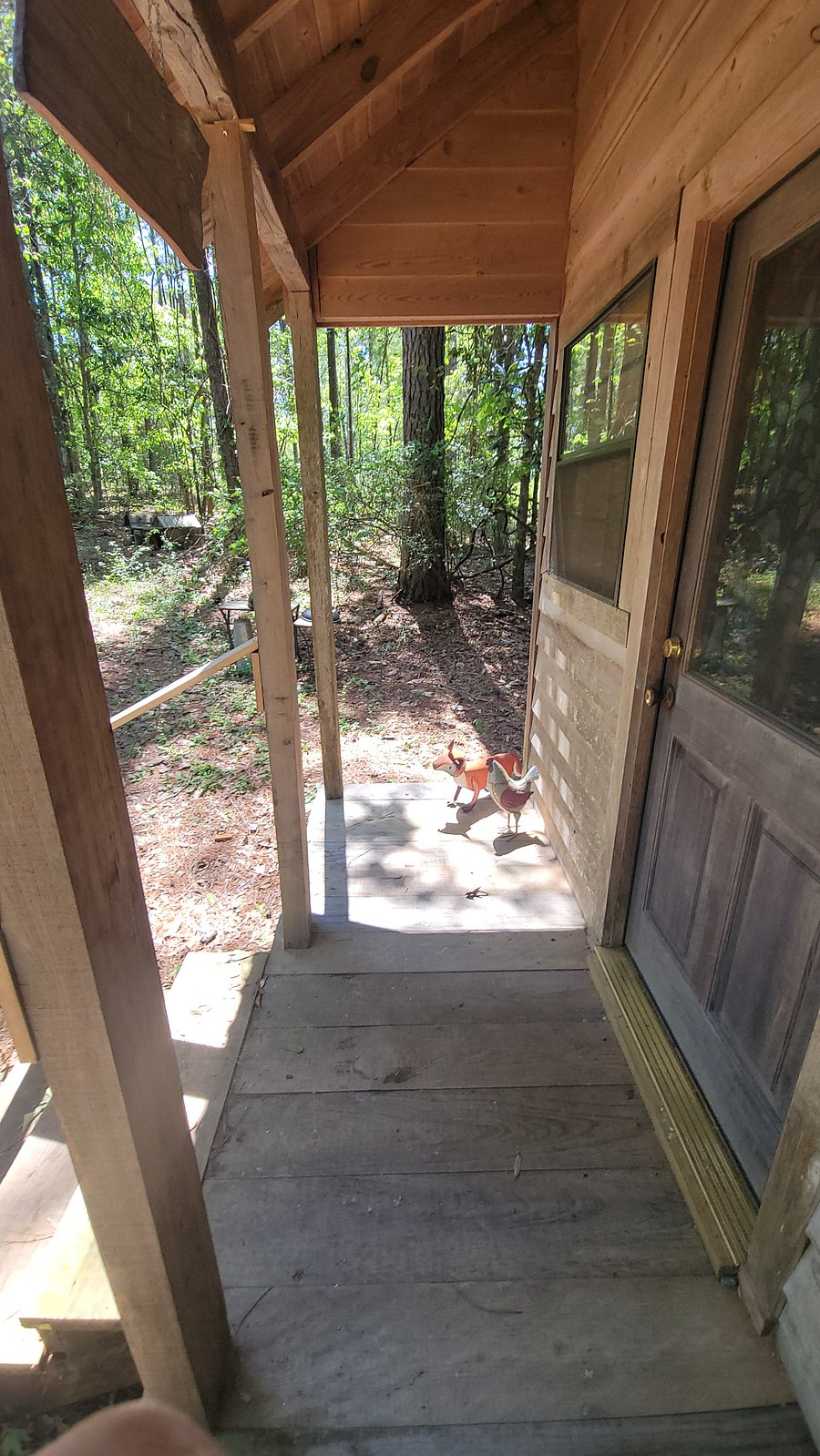 Your porch is a great place to read, drink an evening beverage or whatever.