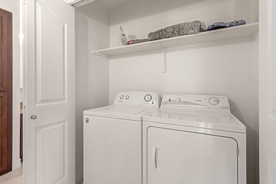 Washer and dryer in unit