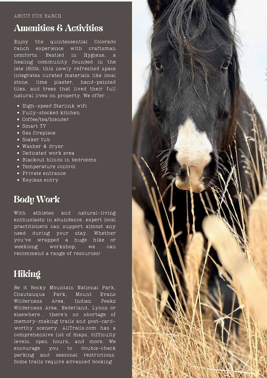 Some of our amenities.