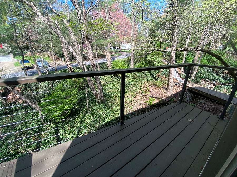 Private balcony off main level bedroom