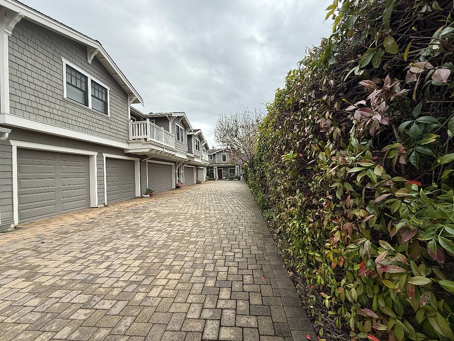 Unit for rent is down the driveway (in the back of the property, away from the street); single car garage is located to the left