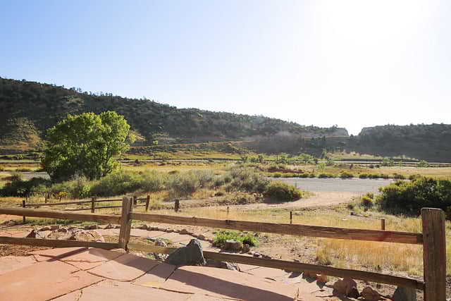 Views from the front patio and living space