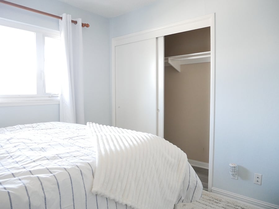 Bedroom with ample storage (closet)