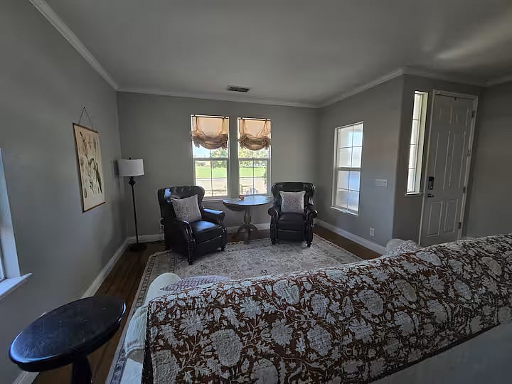 Front sitting room with park view