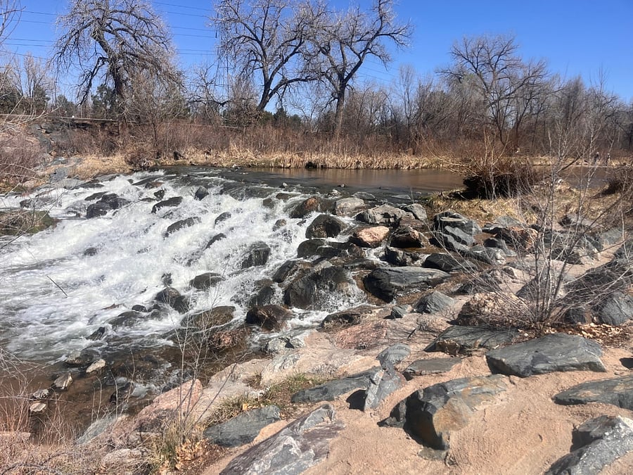 Two houses down from the Cherry Creek Trail, with hiking and bike trails that can take you directly downtown or to Cherry Creek Reservoir.