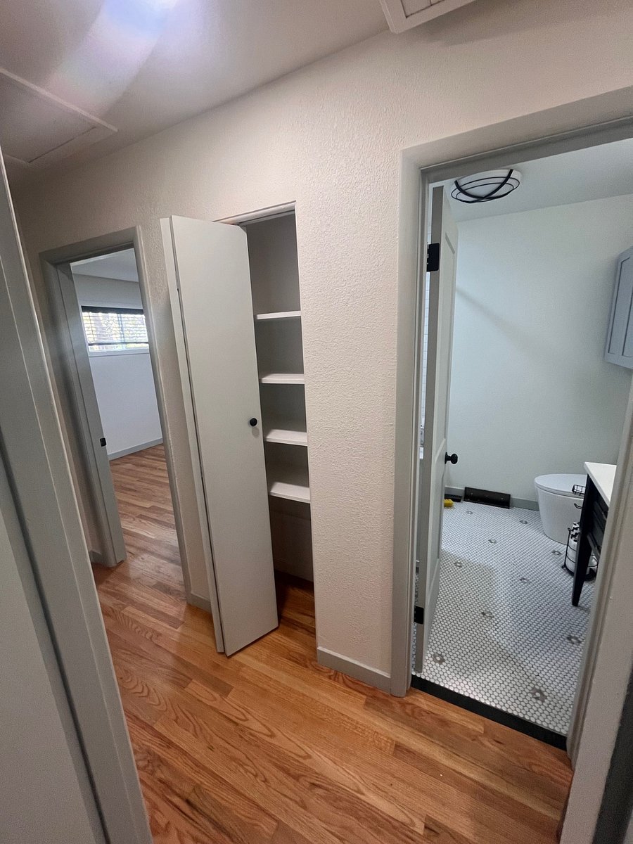 Hallway linen closet