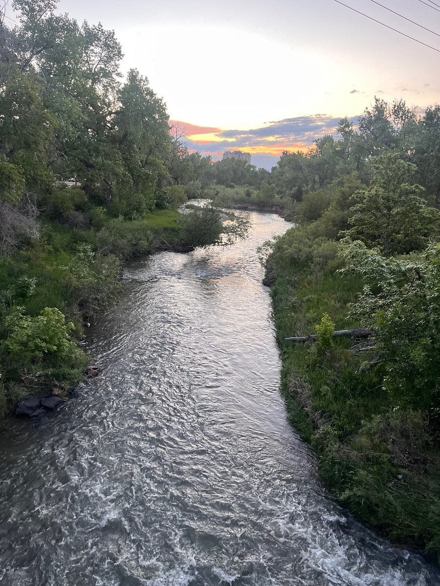 This picture if on the bridge 2 houses down at sunset.