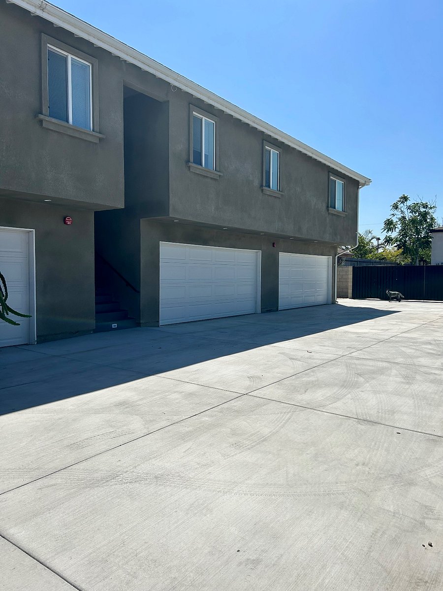 rental sits above garages