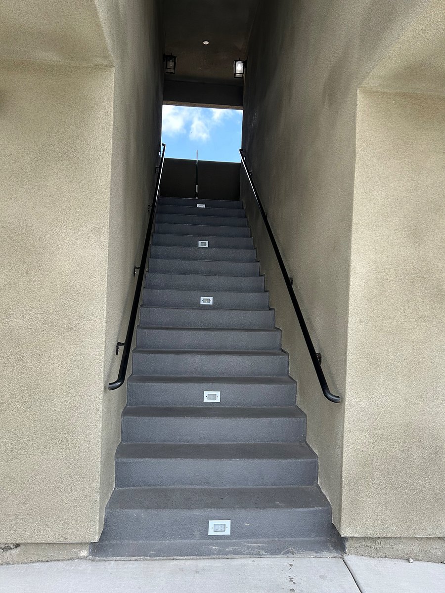 stairwell to rental