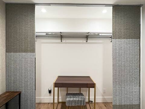 Table and closet