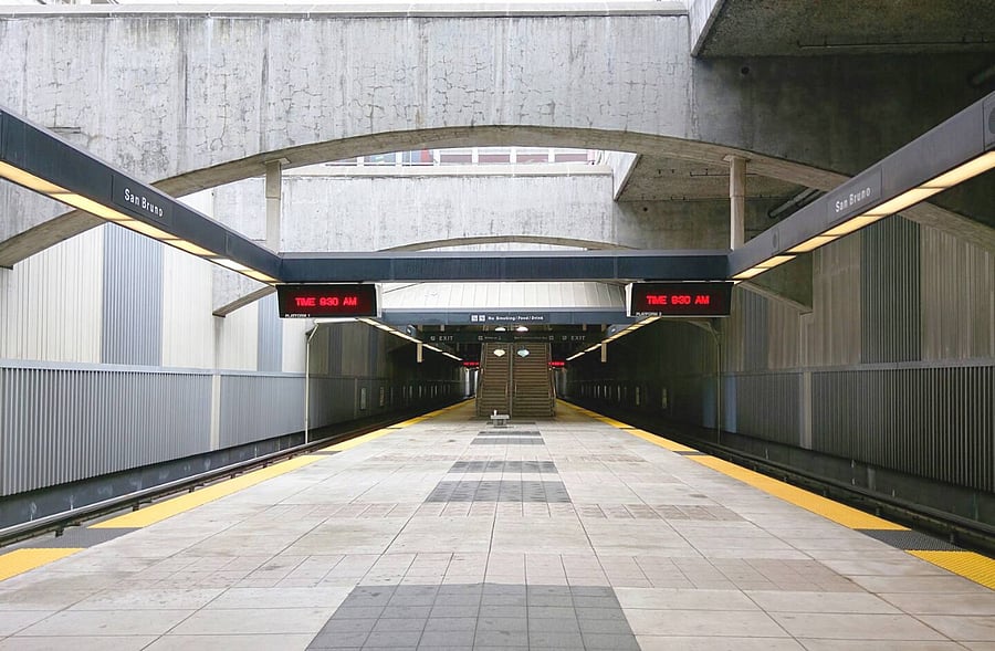 Bart station 5 minutes walking from the property