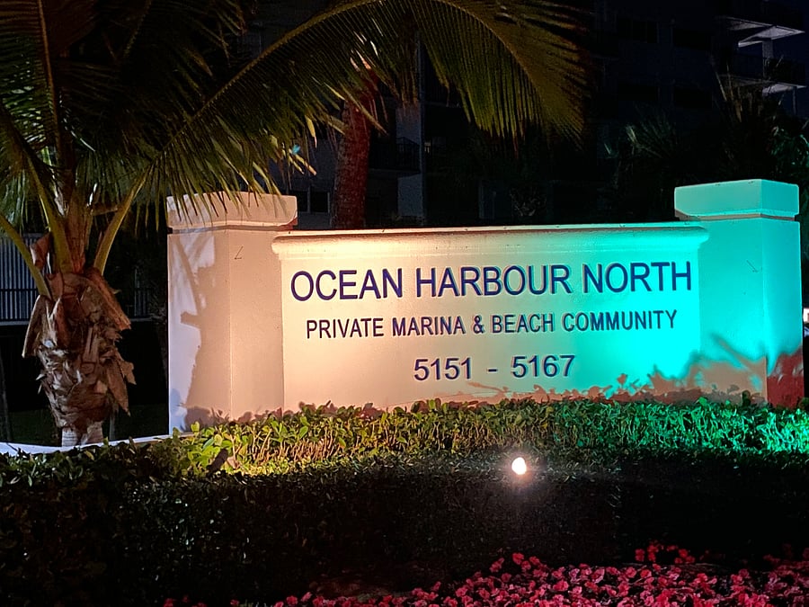 Entrance to Ocean Harbour North Community.