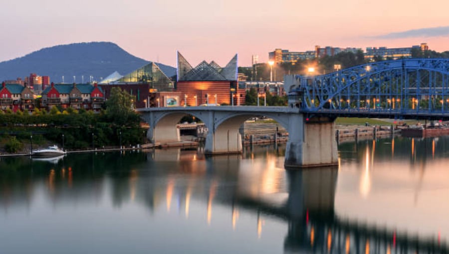 Tennessee Riverfront/Aquarium 5 minute drive away! 