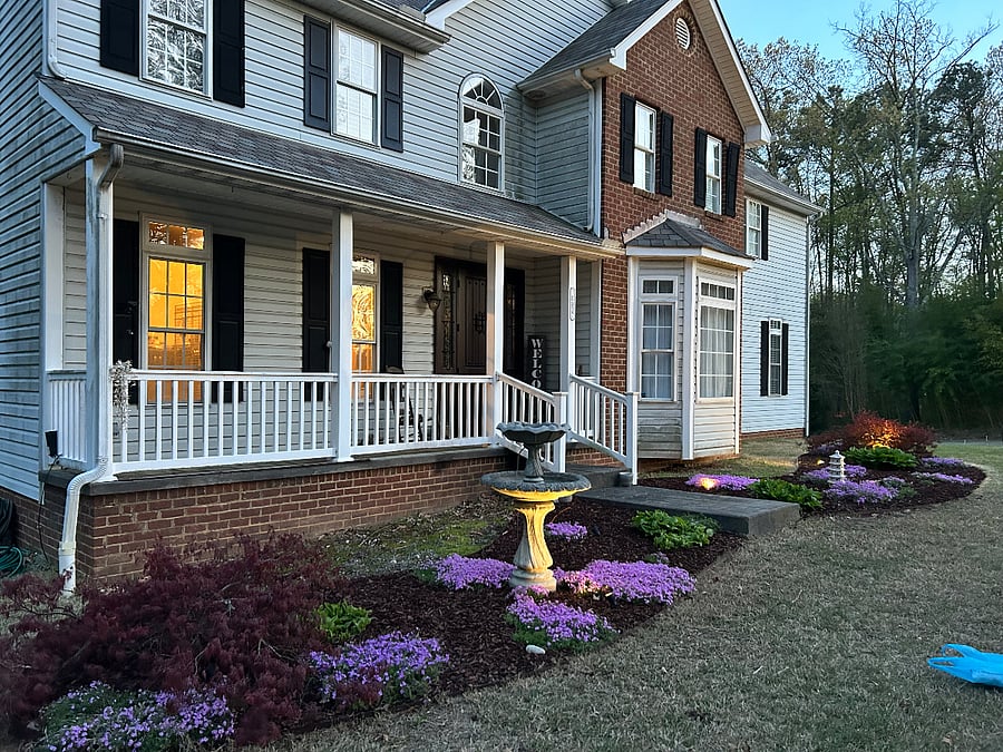 Front of the main house, just for recognition as you arrive.