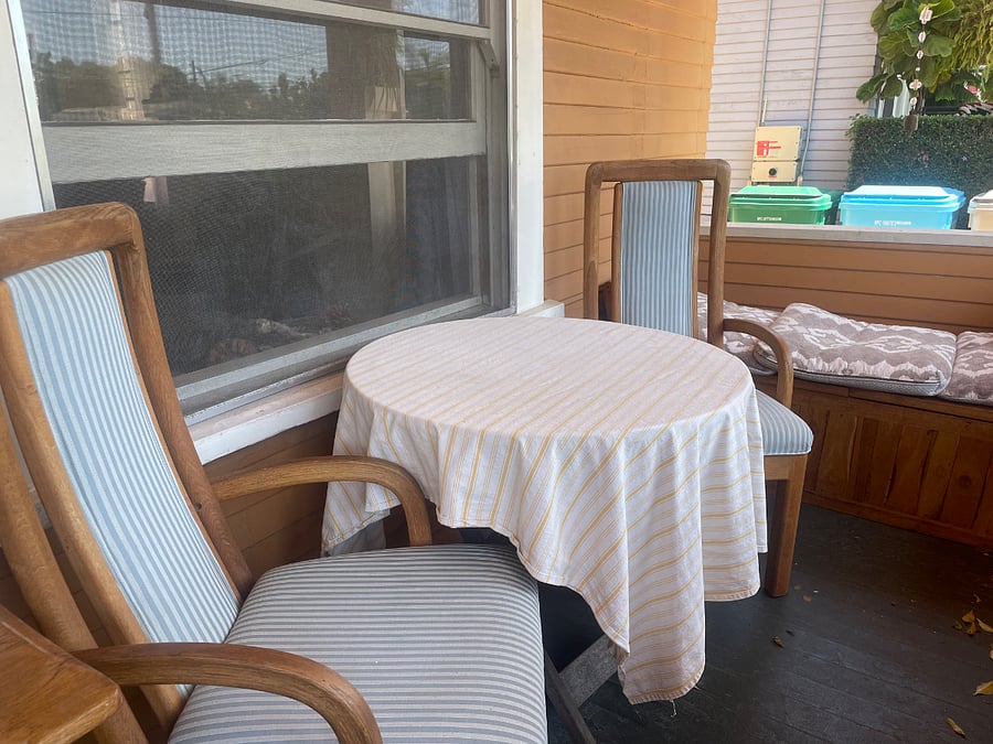 Lovely covered front porch, great spot for morning coffee