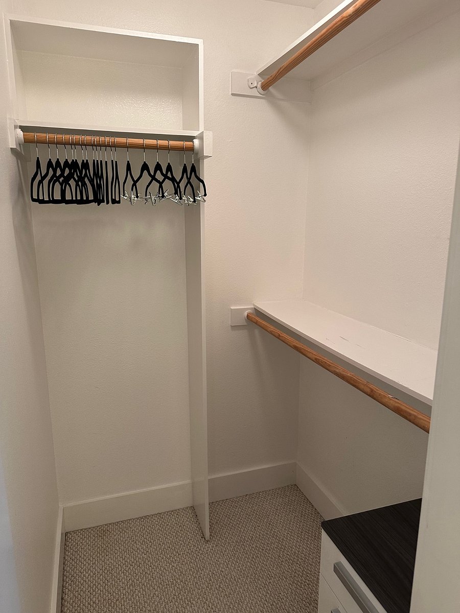 Nice walk-in closet