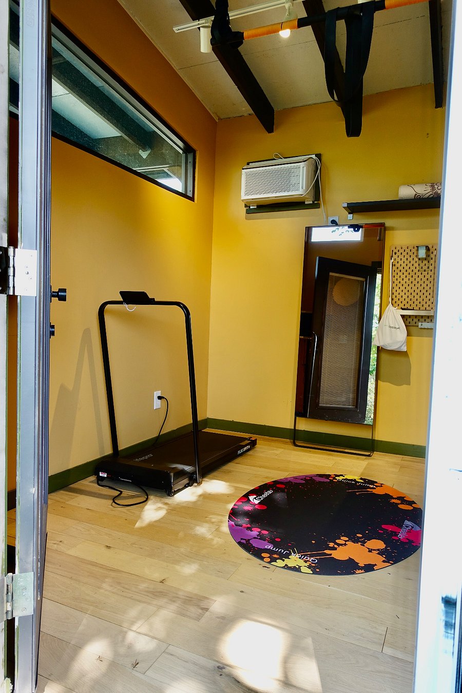 Lululemon Studio Mirror if you want to get a workout in