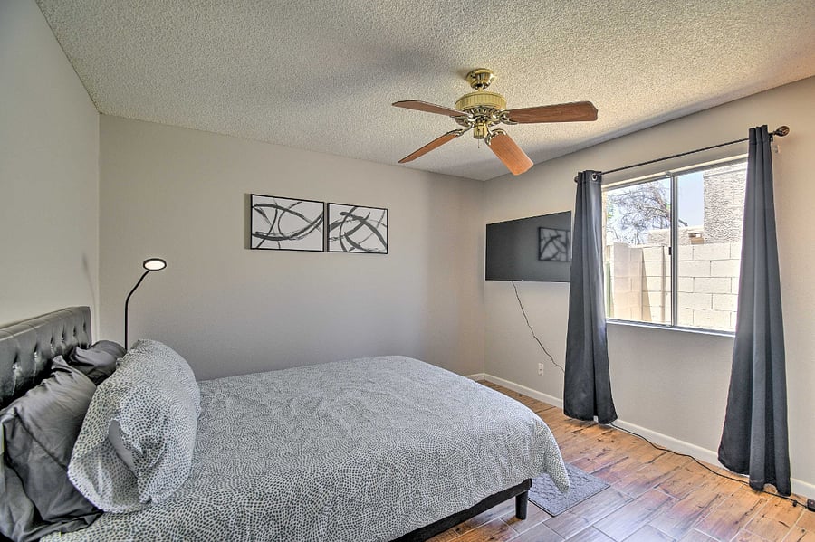 2nd bedroom with big screen TV