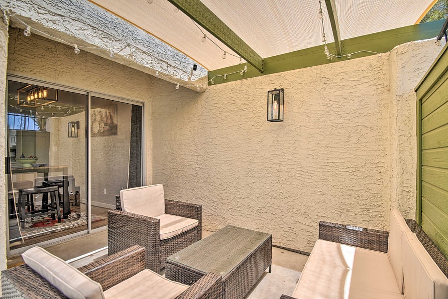 Patio area for guests
