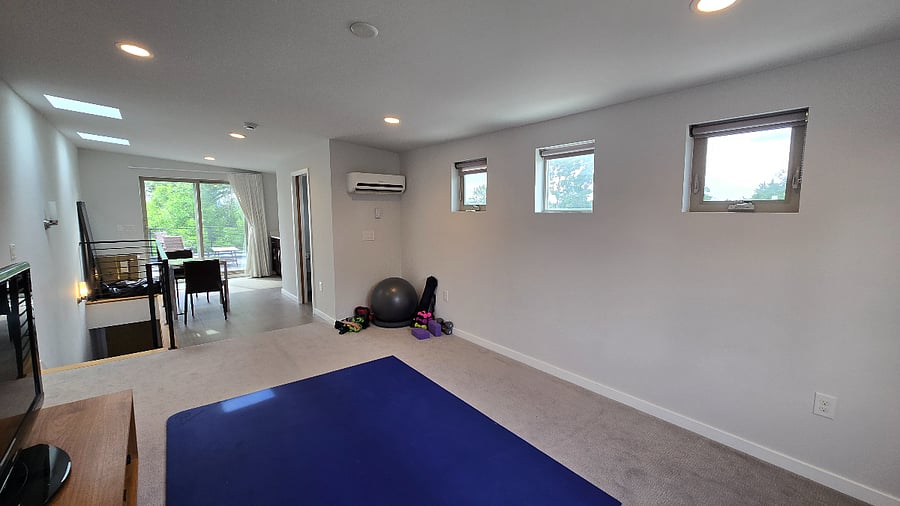 I have added a larger TV and there will be a couch here as well!