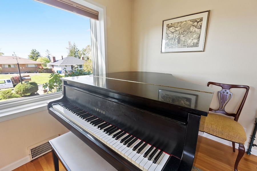 Baby Yamaha grand piano.