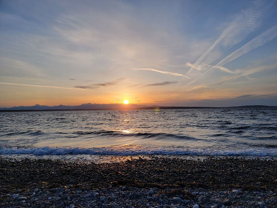 Sunset at nearby Carkeek park