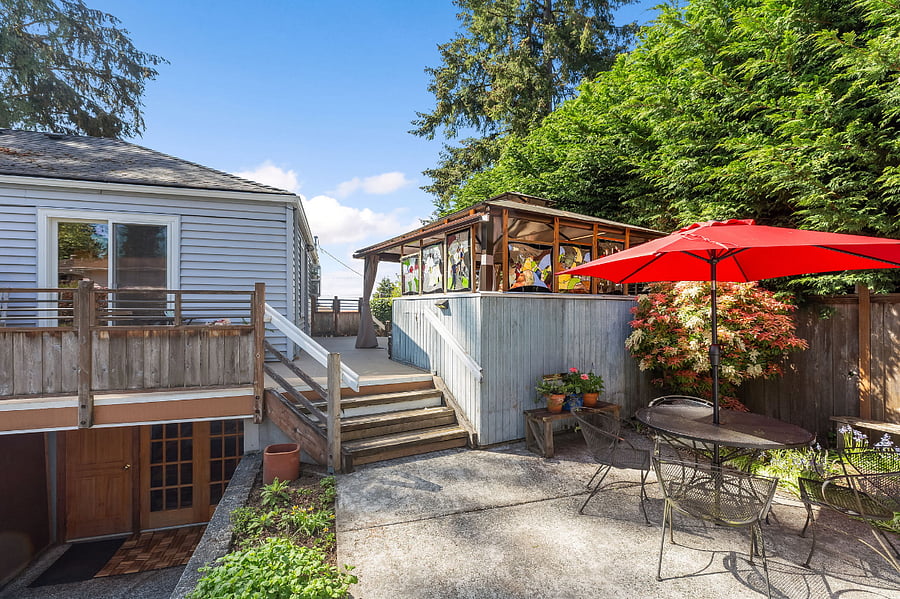 Secondary back patio and eating area