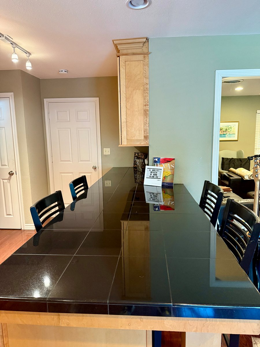 Common area breakfast bar/island.