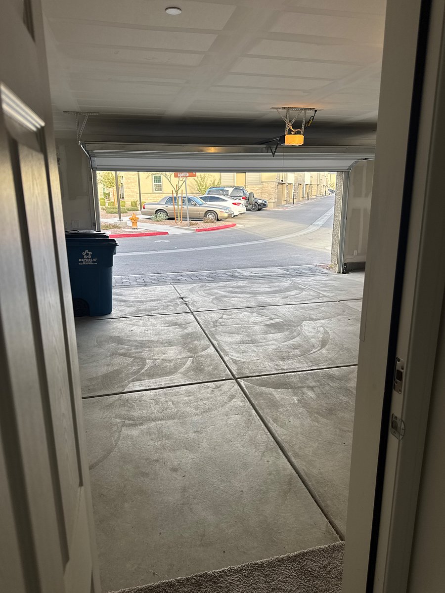 2 car garage from inside 