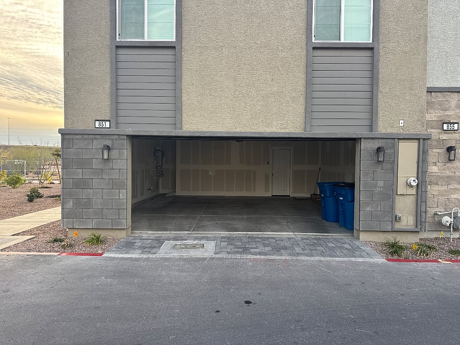 2 car garage from outside