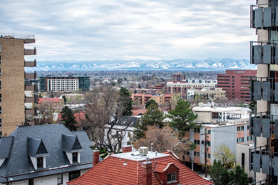 View of Mountains from Living Room