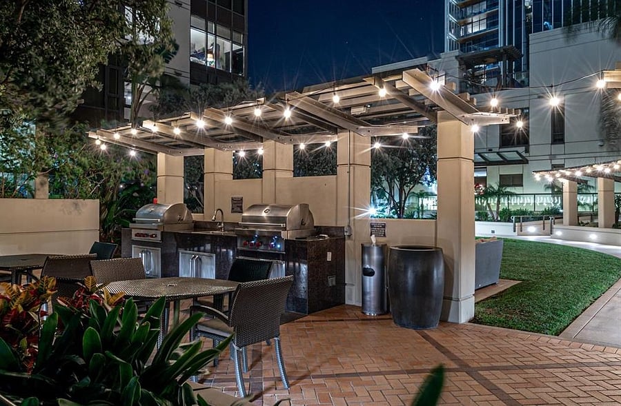 BBQ Area in Park Setting