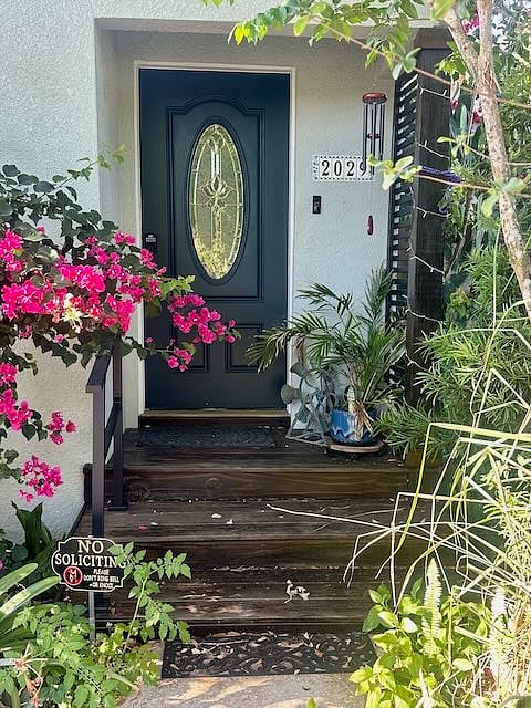 The front entryway.