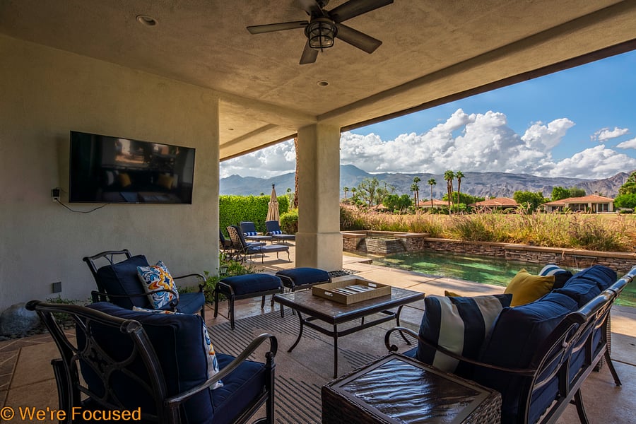 Outdoor seating area