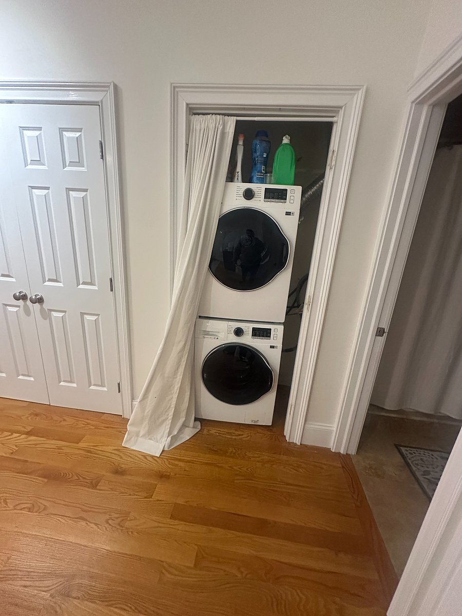 Washer and Dryer in Master
