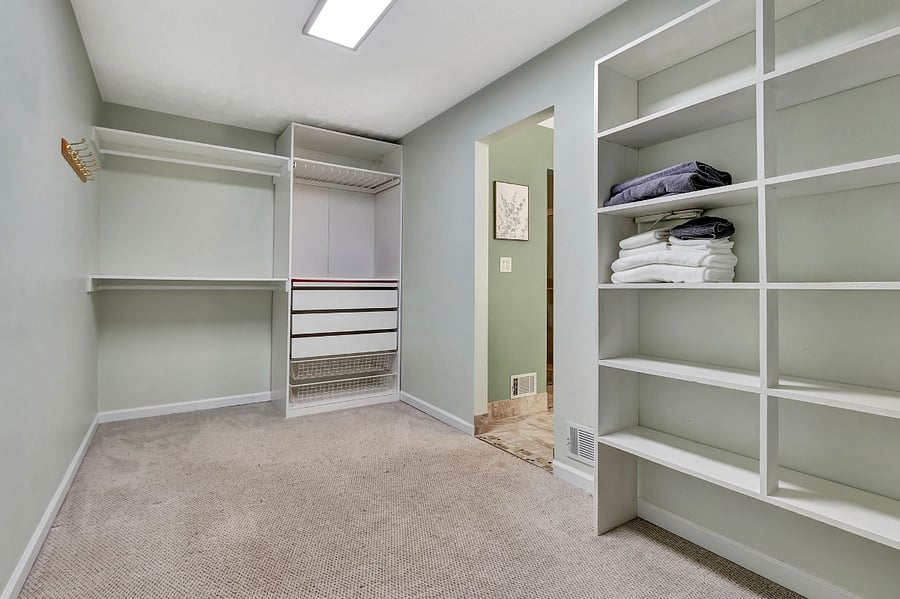 Primary walk in closet