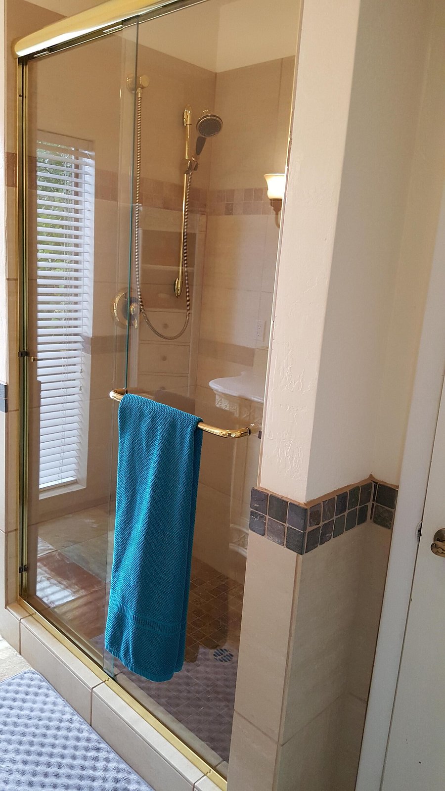 Front bathroom and shower.