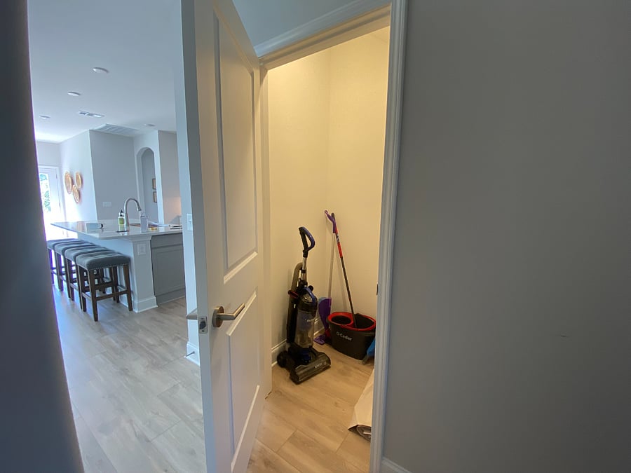 Storage closet on main floor.