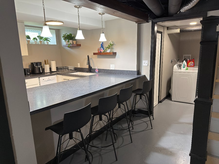 Kitchen + Eating Area