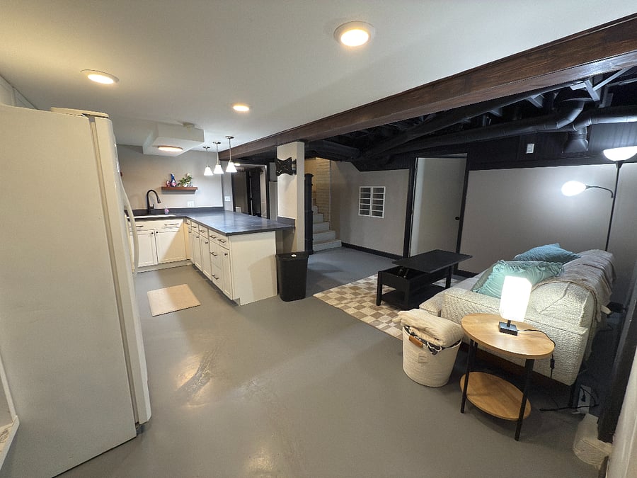 Interior Kitchen + Living