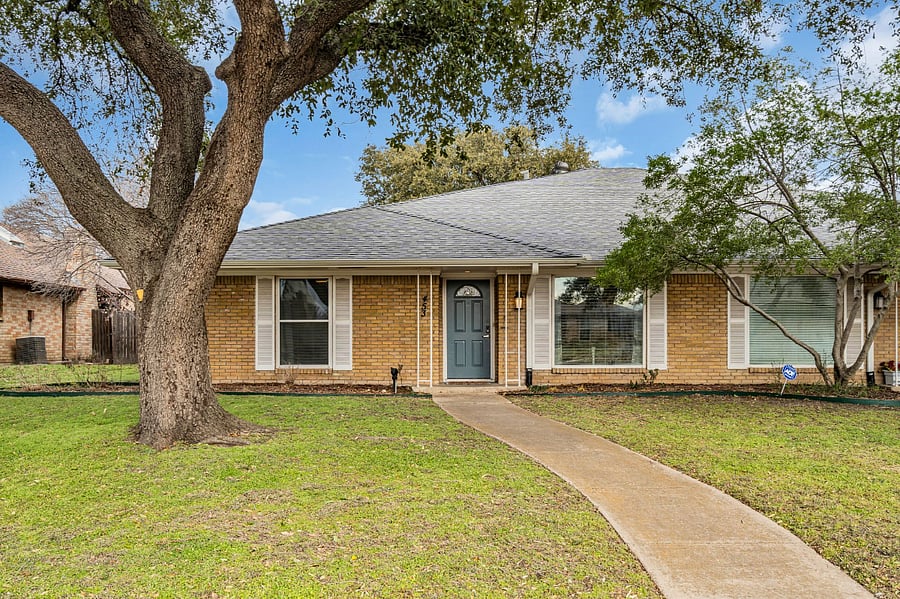 Front view of house