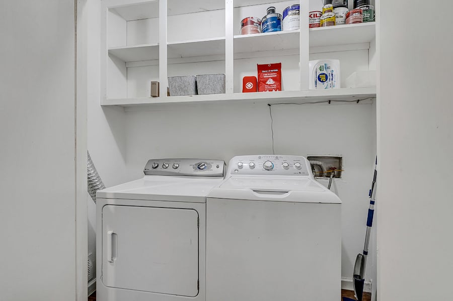 Washer and Dryer included. 