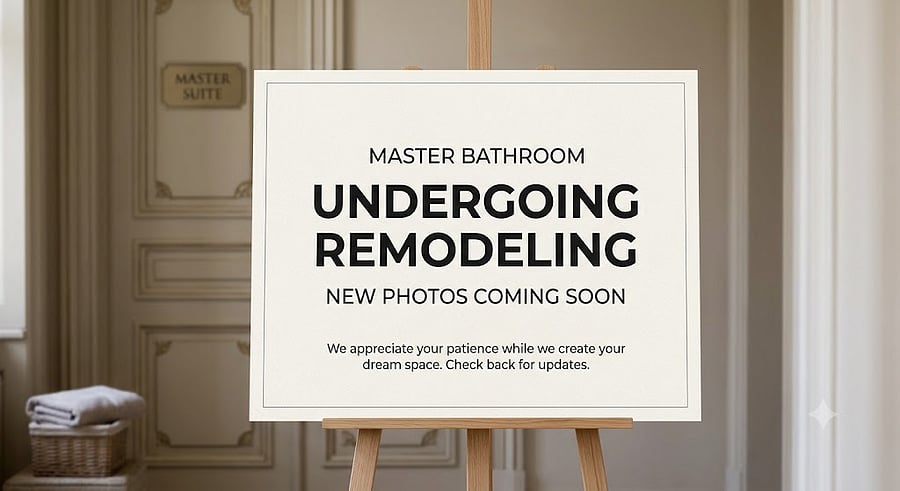 Newly remodeled Master Bath coming soon