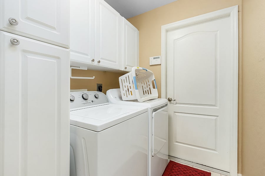 Laundry room with washer and dryer