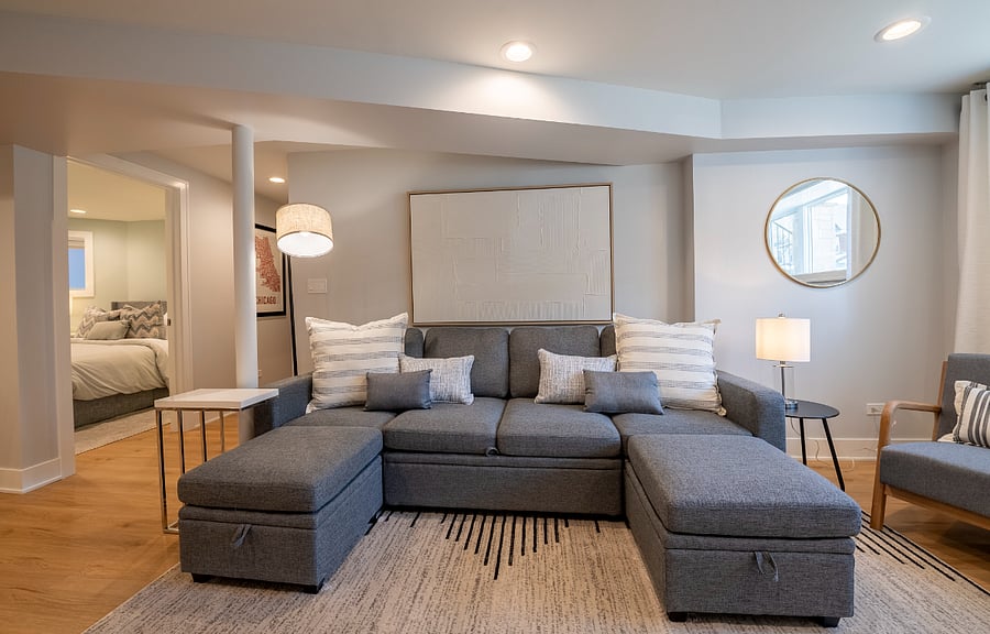 Large sofa that converts to an additional bed
