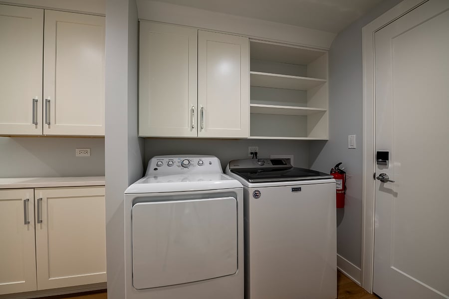 In unit washer and dryer