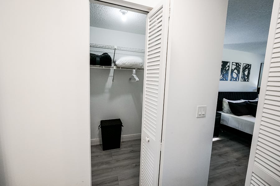 Master bedroom walk-in closet