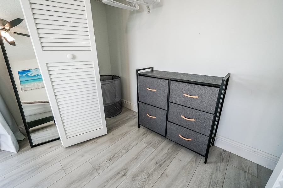 Closet space with storage