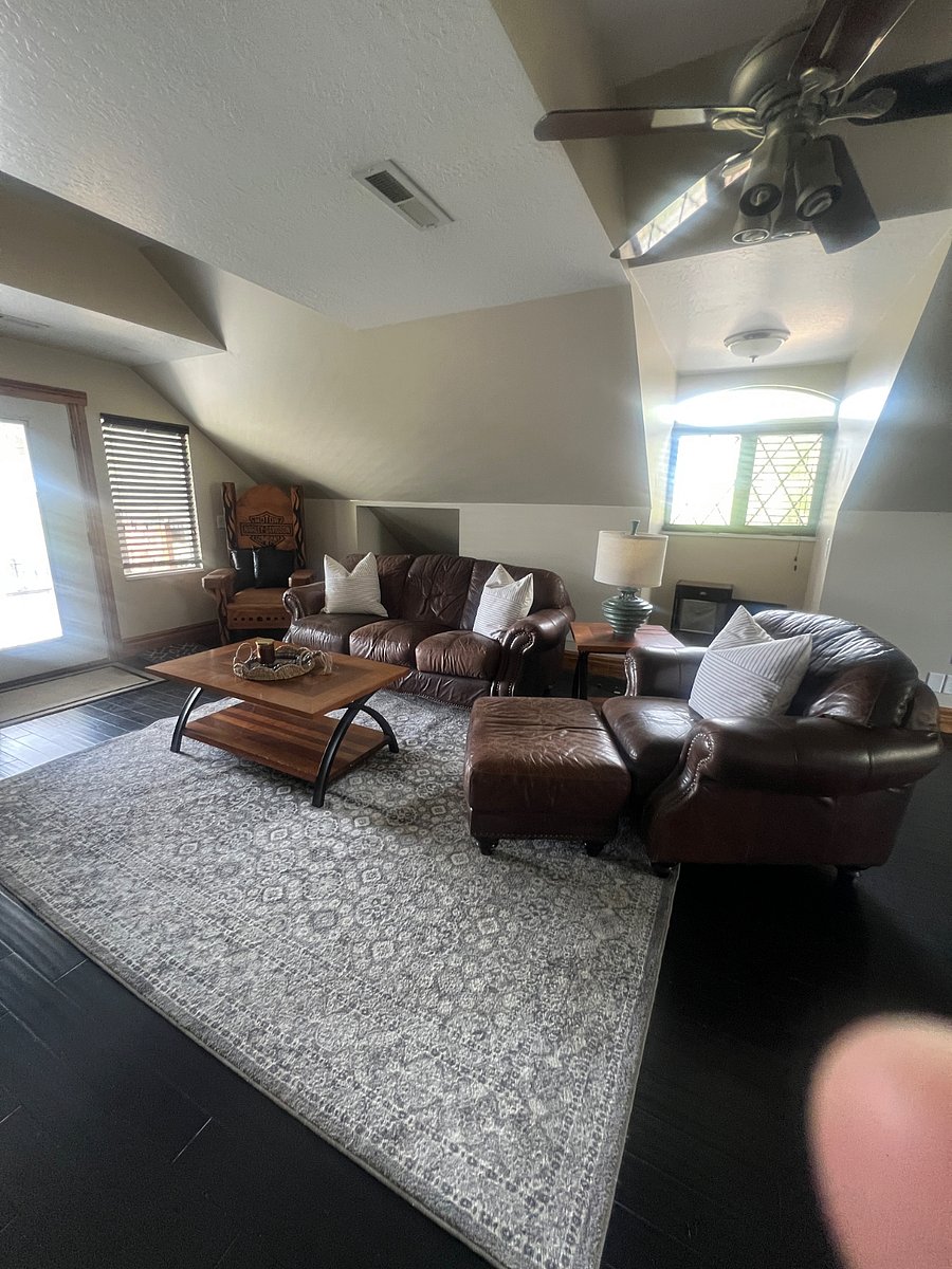 Living room off the kitchen area- open concept