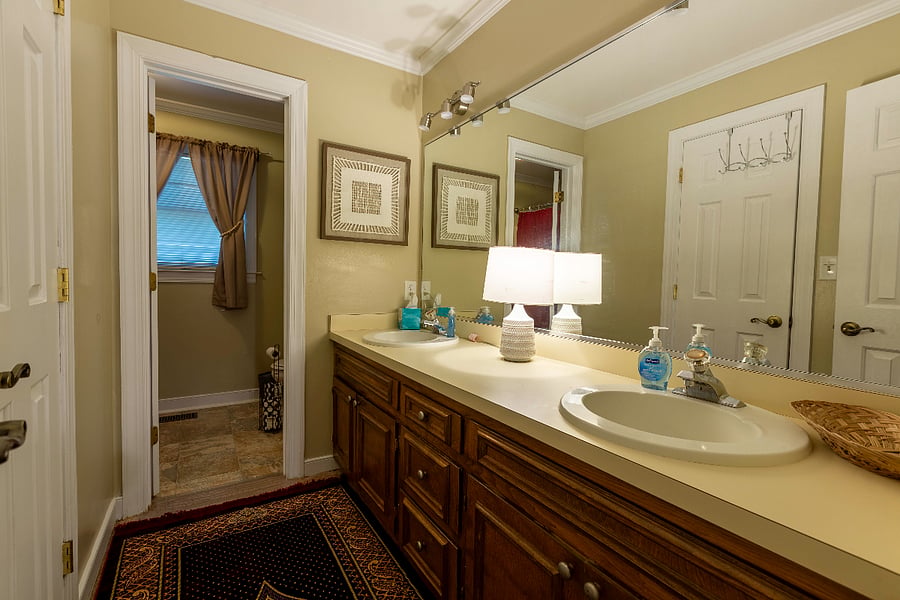 Master bedroom vanity area